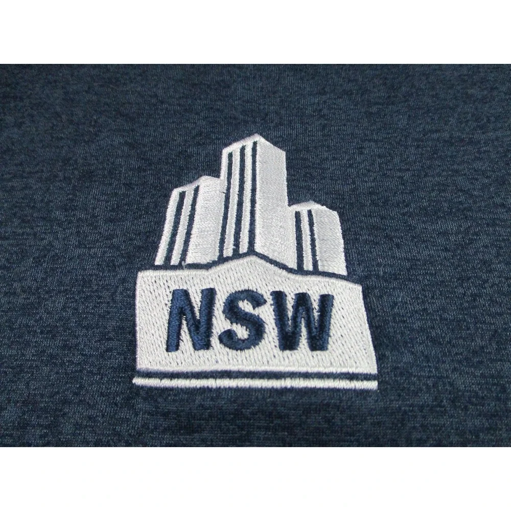 North Face Pullover Mens Large Blue‎ NSW Embroidered 1/4 Zip Fleece Outdoor L